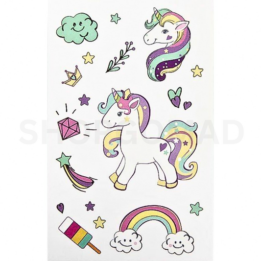 Unicorn Beauty Temporary Tattoo by ShopGomad