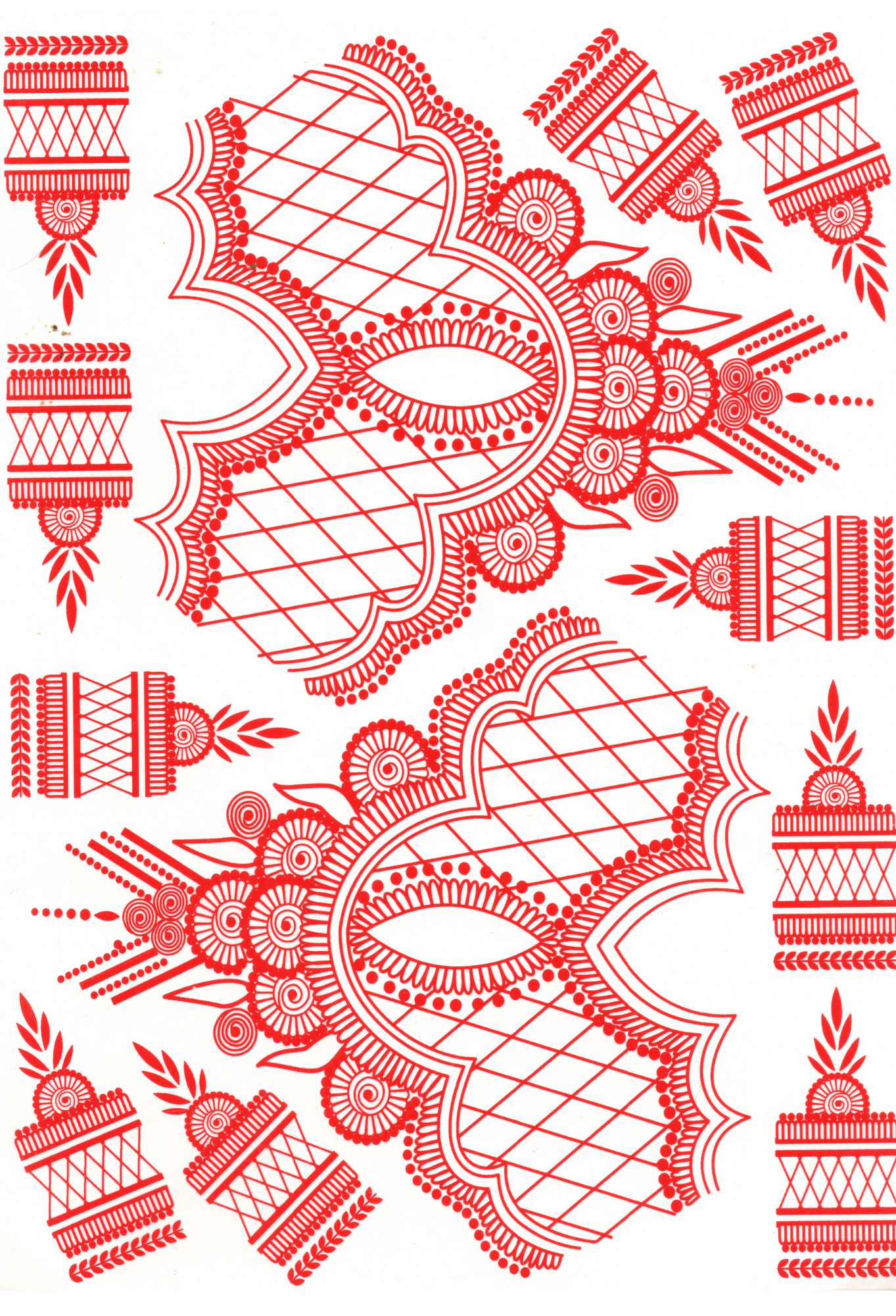 HEENA MEHNDI WATERPROOF TEMPORARY TATTOO STICKER FOR BOTH HANDS