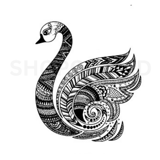 Mandala Peacock Temporary Tattoo By ShopGomad