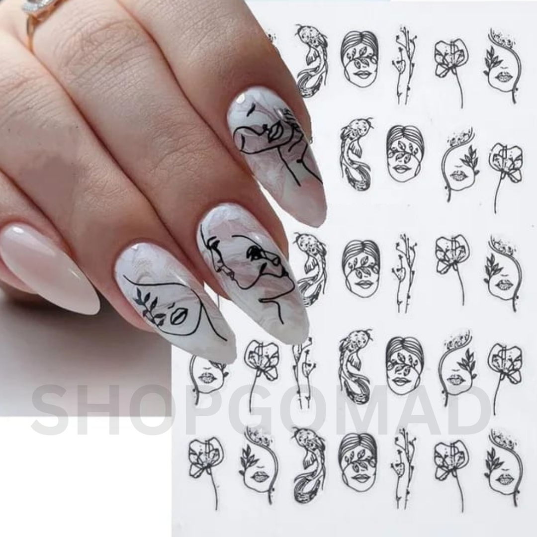 Nail Decal Sticker  By ShopGomad