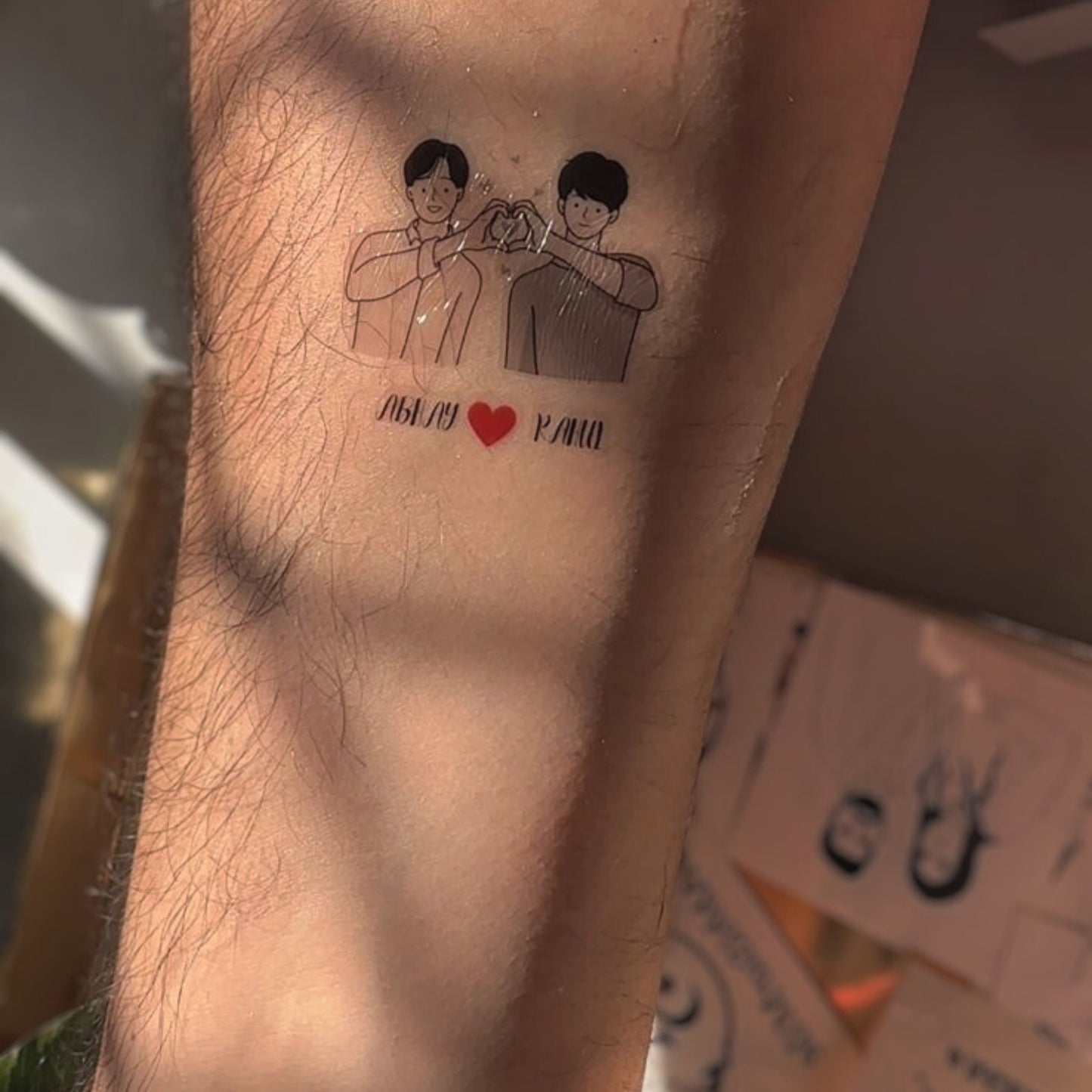 Custom Waterproof Temporary Tattoo / Body Sticker ✨ Get Inked Your Way! Couple Portrait WEDDINGS & ENGAGEMENTS