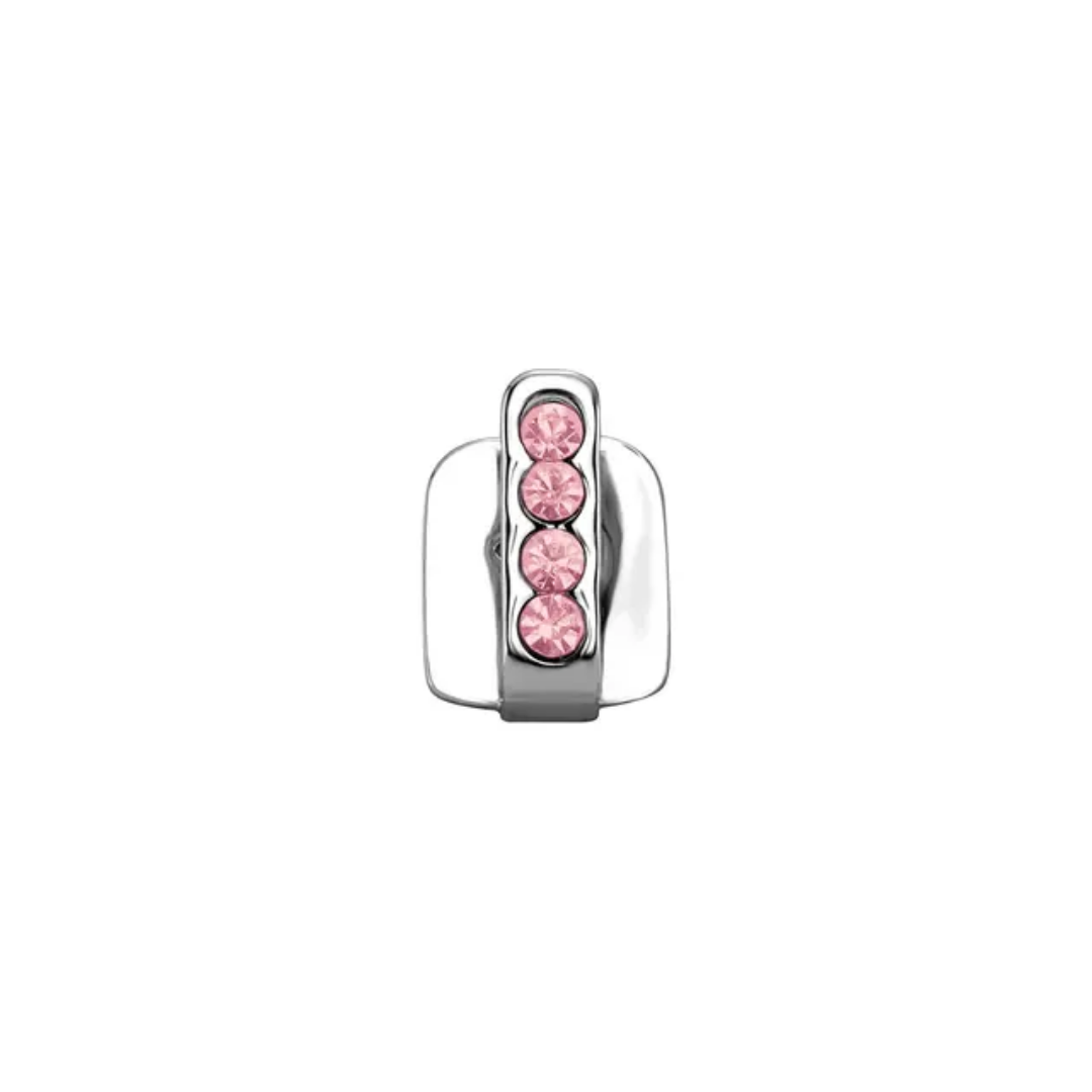 ShopGomad Tooth Cuff (Grill) with Vertical Silver Bar Hip Hop Teeth Grillz l TEETH CUFF 🦷