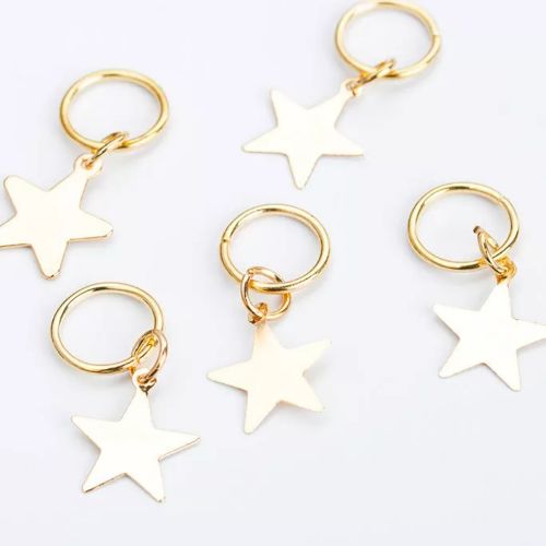 Hair Braid Decorative Gold Hair Rings By ShopGomad (TOTAL 20 PIECE)