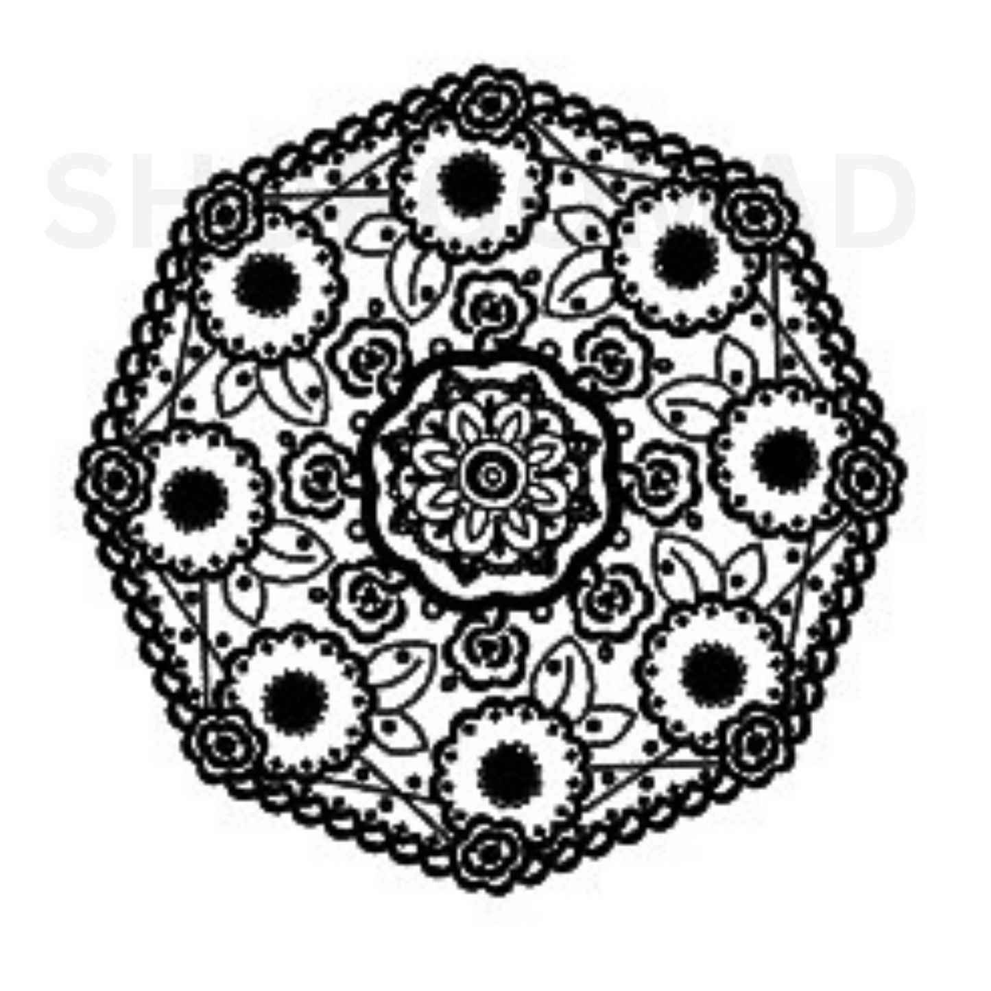 Mandala Rangoli Temporary Tattoo By ShopGomad