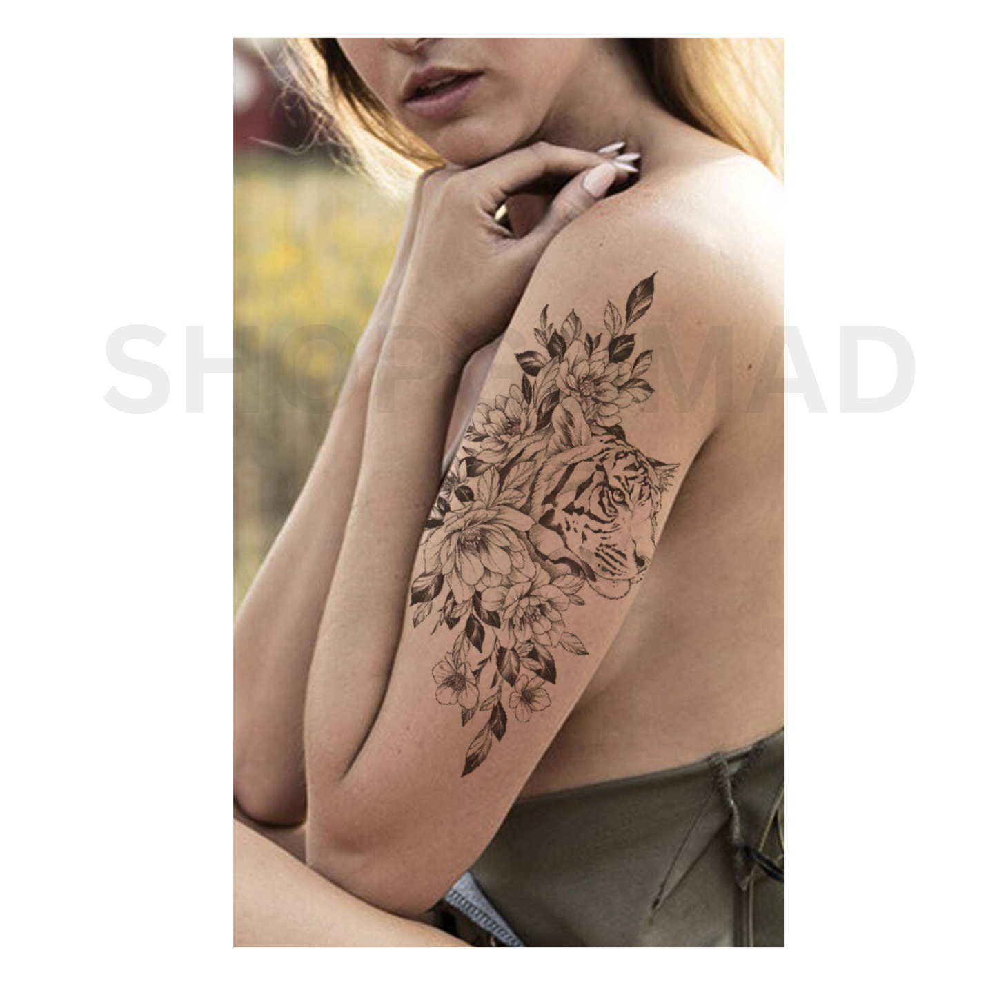 Tiger's Attention Temporary Tattoo By ShopGomad