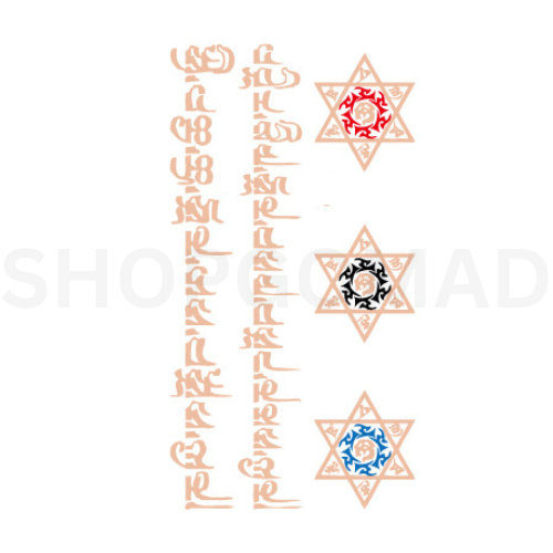 Mixed Design Waterproof Metallic/Flash Temporary Tattoo By ShopGomad