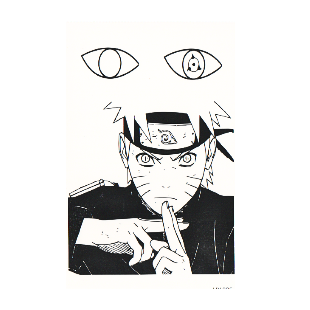Naruto Uzumaki Temporary Tattoo By ShopGomad