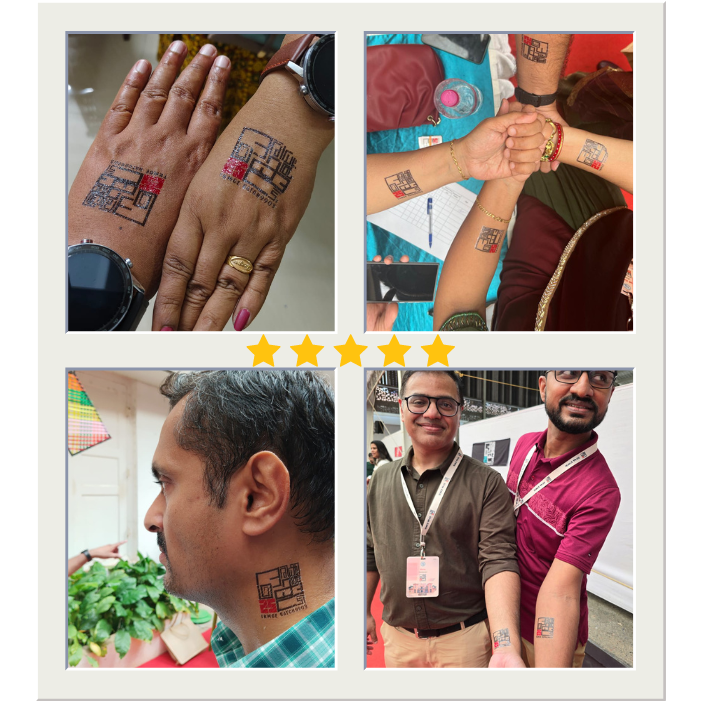 Custom Waterproof Temporary Tattoo / Body Sticker ✨ Get Inked Your Way! 🏢 CORPORATE EVENTS & BRANDING