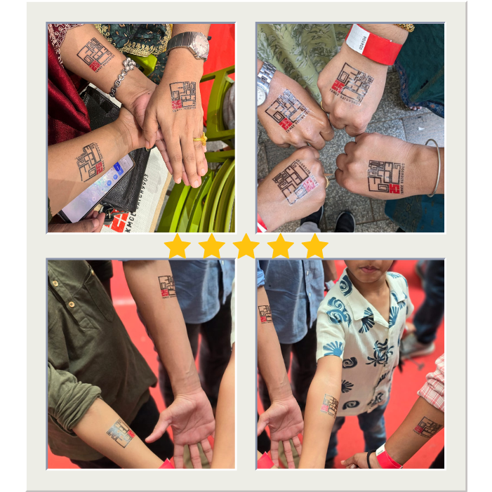 Custom Waterproof Temporary Tattoo / Body Sticker ✨ Get Inked Your Way! 🏢 CORPORATE EVENTS & BRANDING