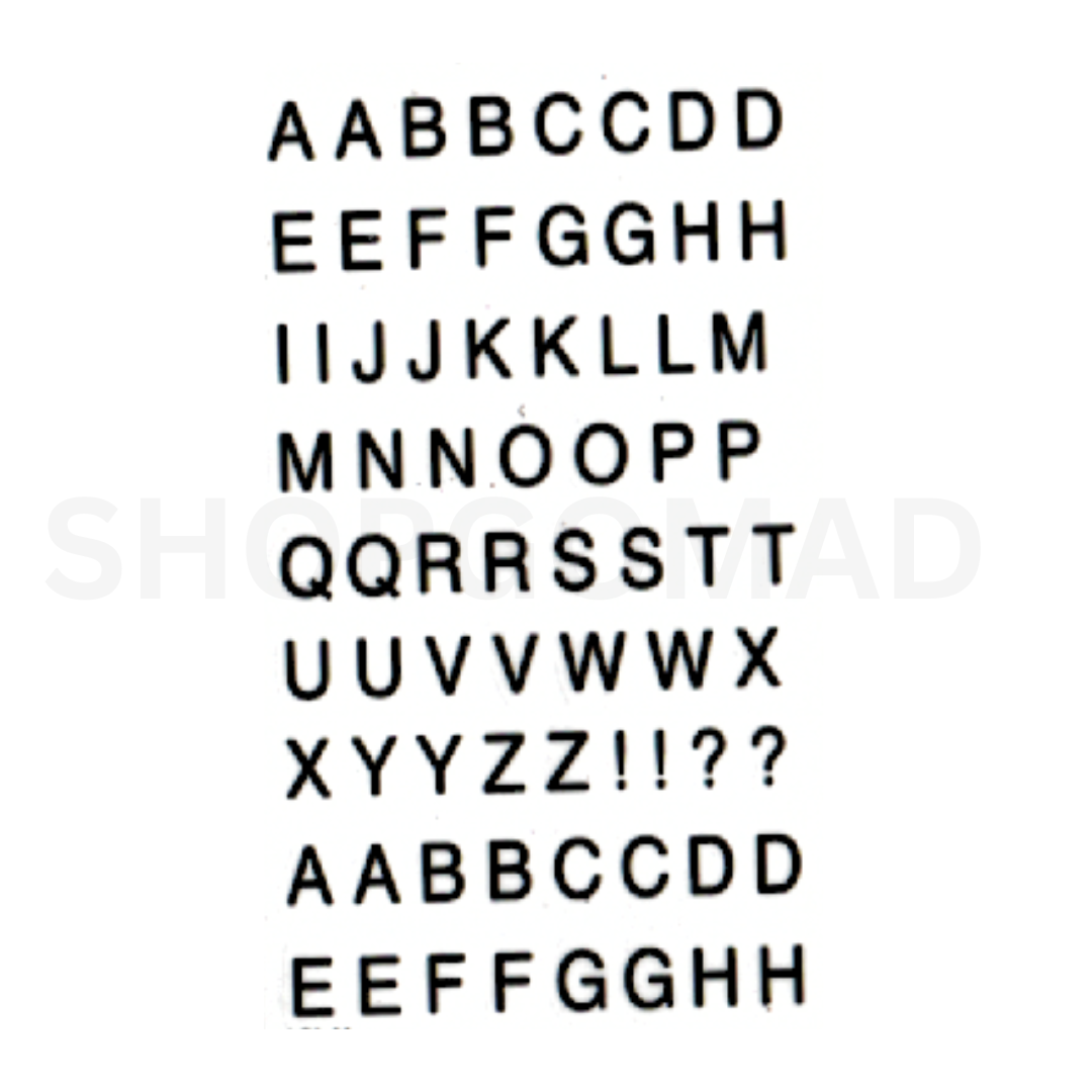 Alphabet Temporary Tattoo By ShopGomad