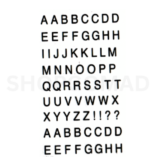Alphabet Temporary Tattoo By ShopGomad