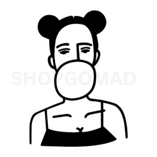 Bubble Girl Temporary Tattoo By ShopGomad