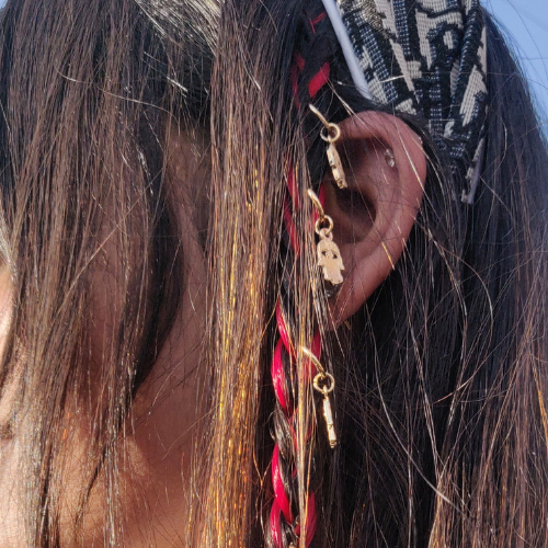 Hair Braid Decorative Gold Hair Rings By ShopGomad (TOTAL 20 PIECE)