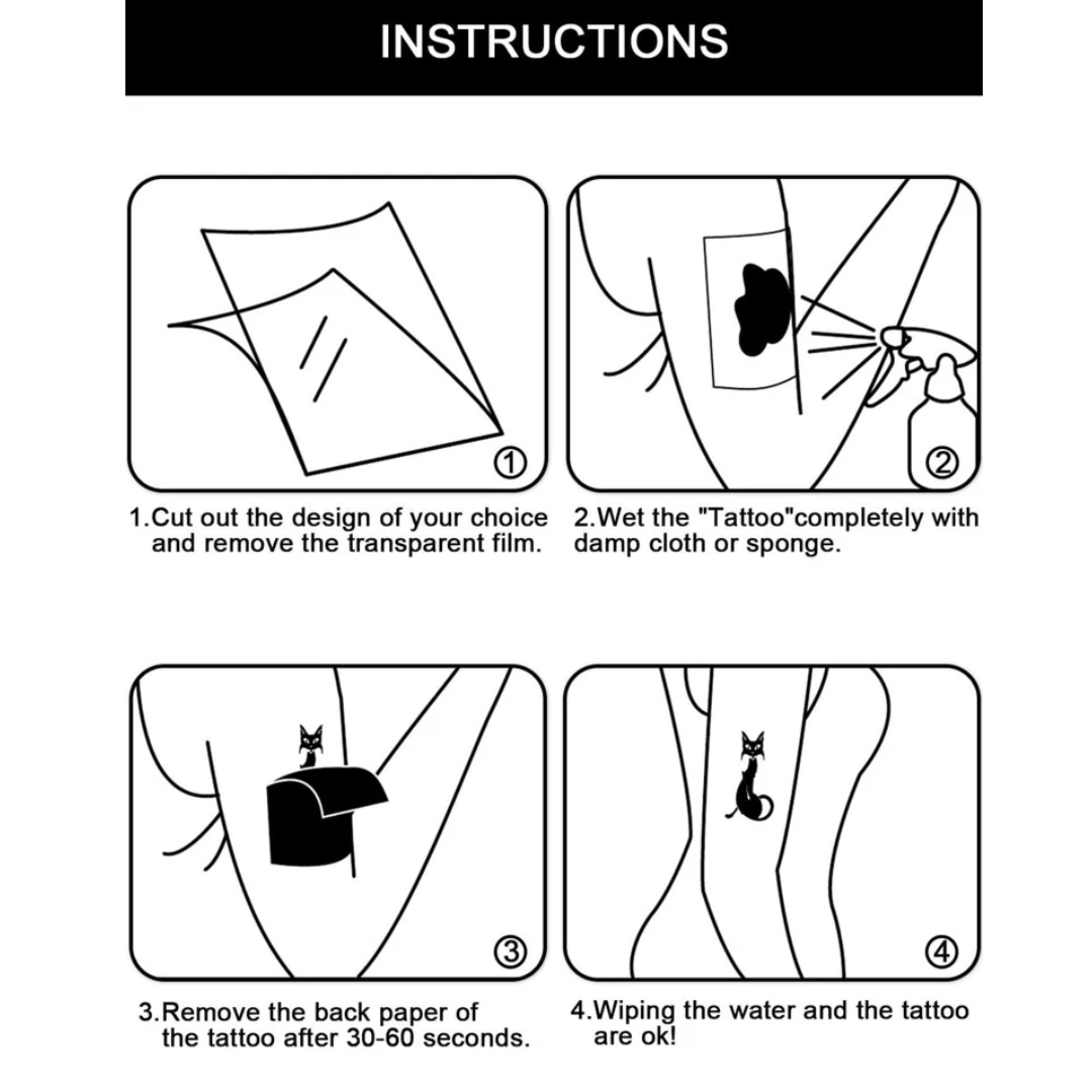 Finger Tats Pack Temporary Tattoo By ShopGomad