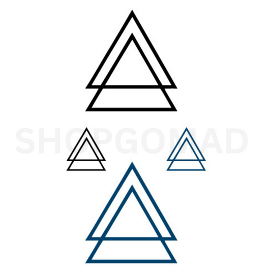 Cosmic Triangle Temporary Tattoo By ShopGomad