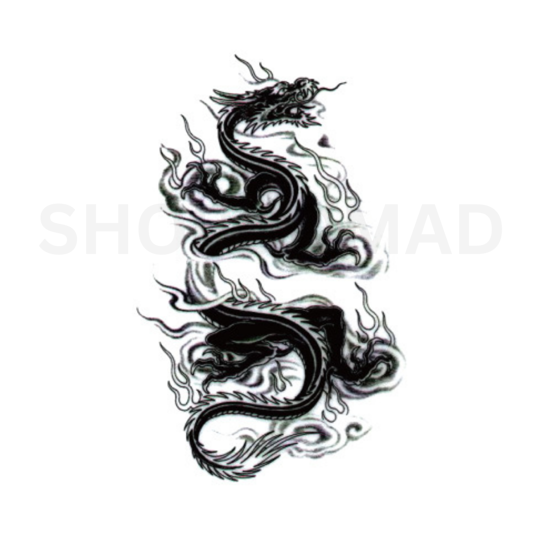 Dragon Fire Temporary Tattoo By ShopGomad