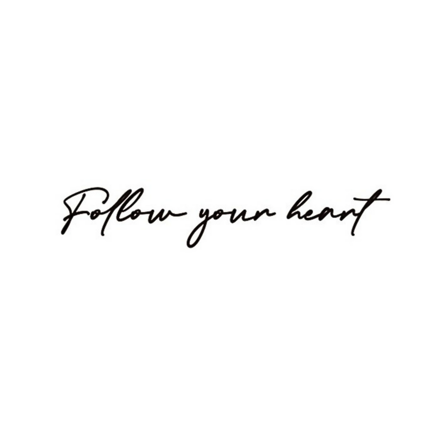 Follow Your Heart Semi Permanent Ink Tattoo By ShopGomad