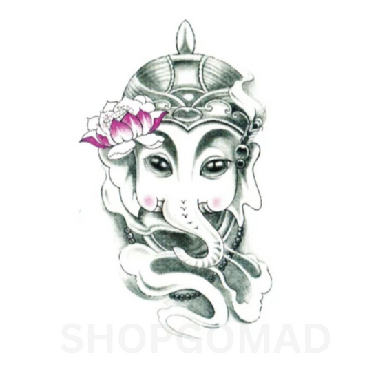 Ganpati Bappa Morya  Ganesh Temporary Tattoo By ShopGomad