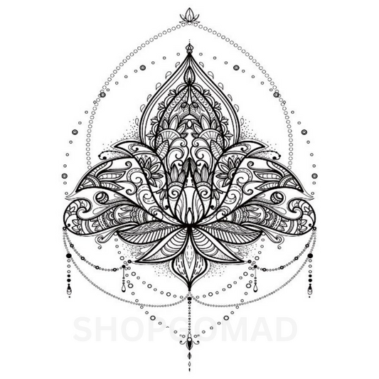 Mandala Hanging Temporary Tattoo By ShopGomad