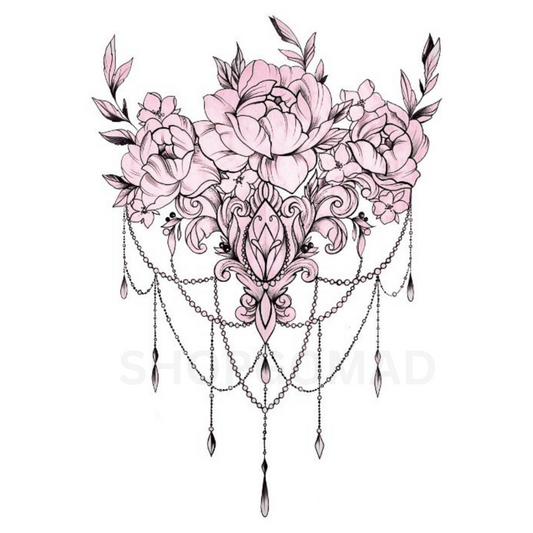 Pink Bunch Temporary Tattoo By ShopGomad