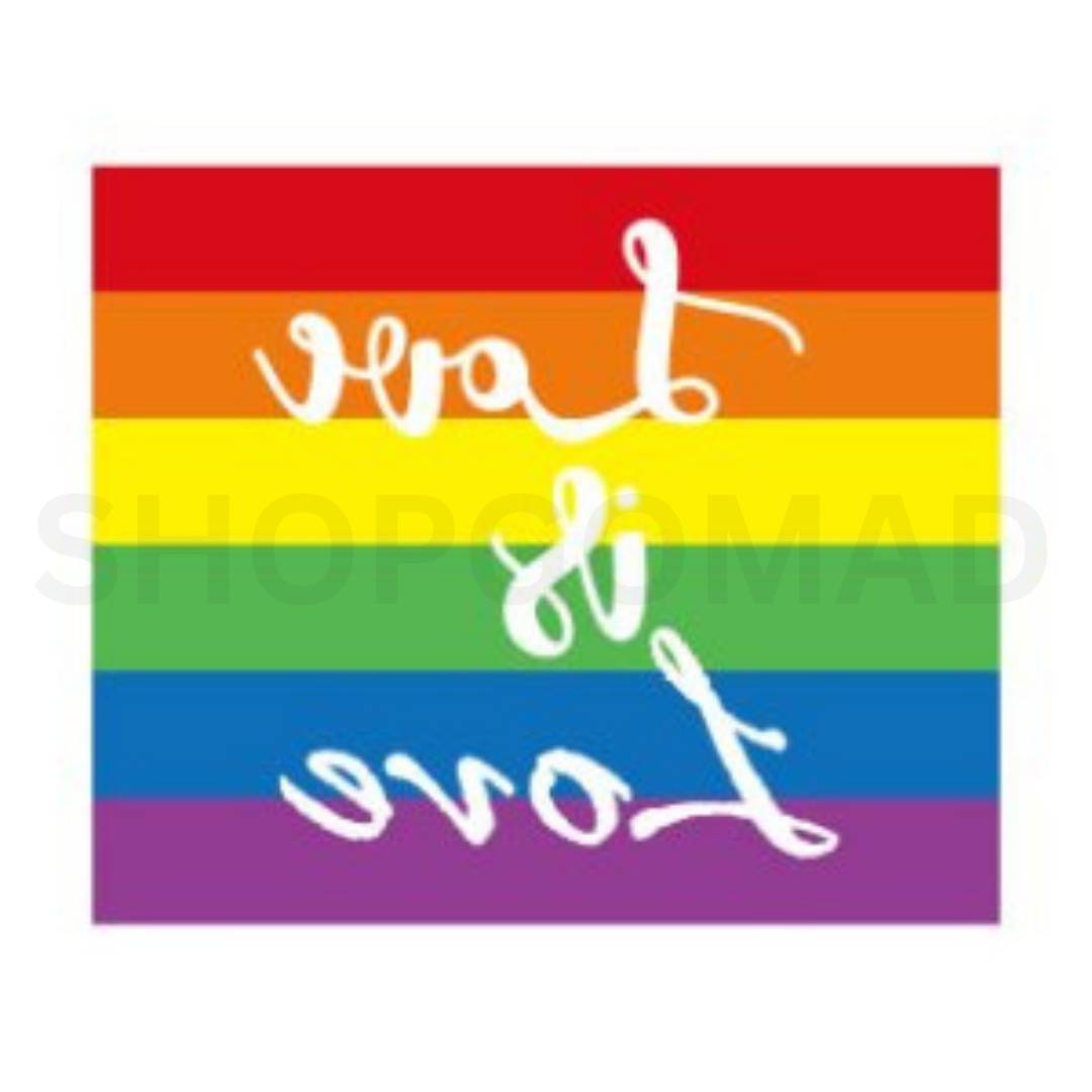 Rainbow Love Temporary Tattoo By ShopGomad