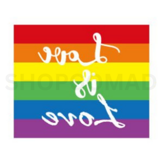 Rainbow Love Temporary Tattoo By ShopGomad