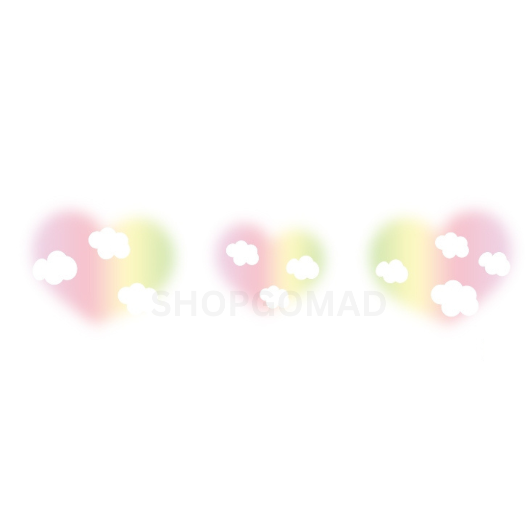 Rainbow Love Face Korean Body Sticker Temporary Tattoo by ShopGomad
