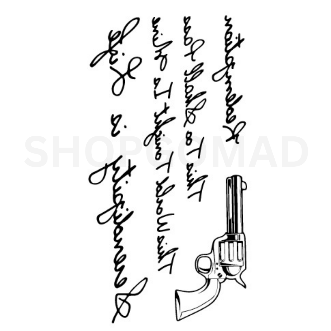 Redemption Temporary Tattoo By ShopGomad