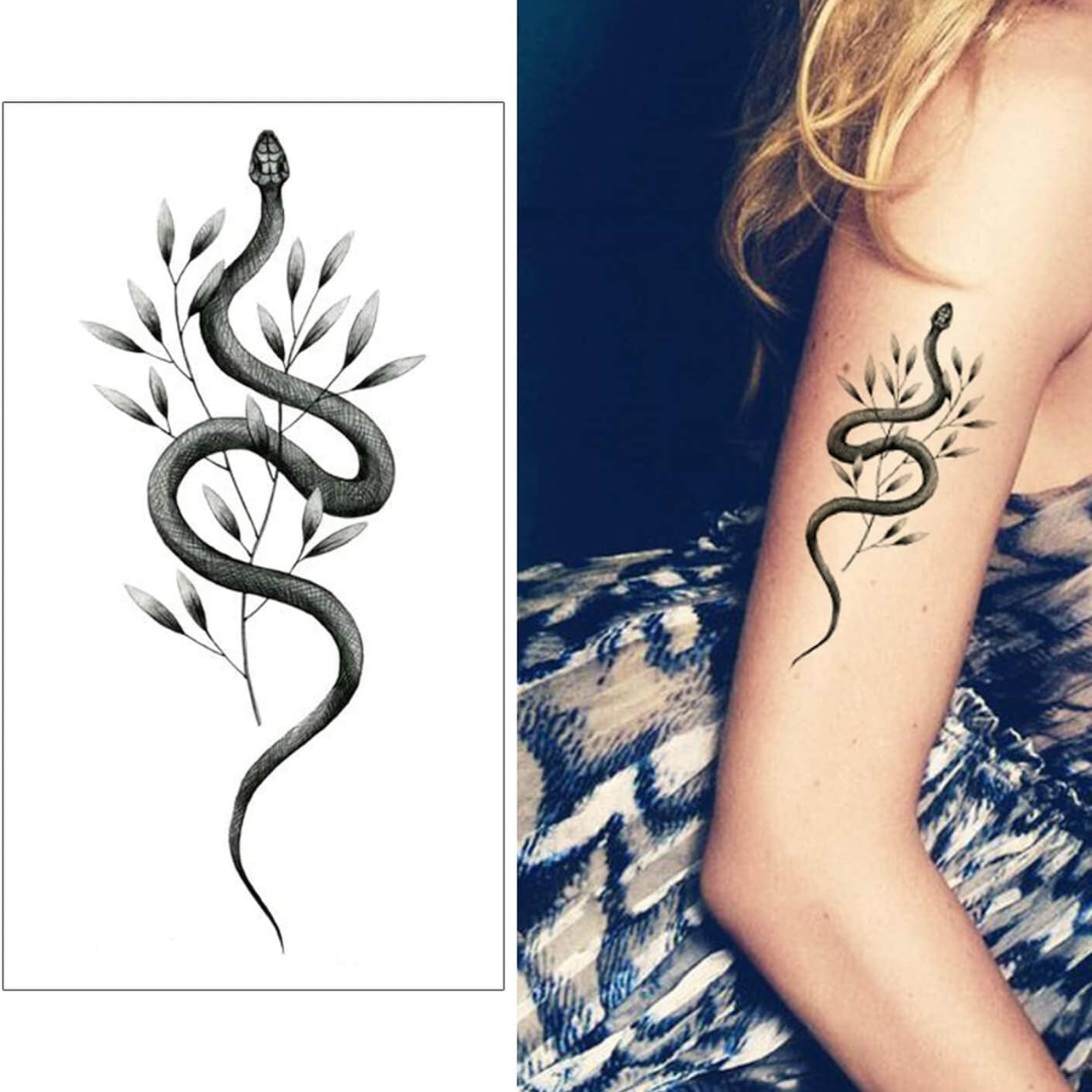 Earthly Snake Temporary Tattoo By ShopGomad