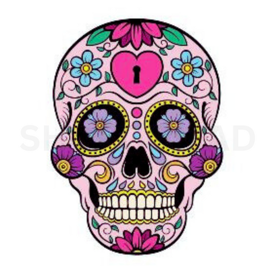 The Pink Skull Temporary Tattoo By ShopGomad