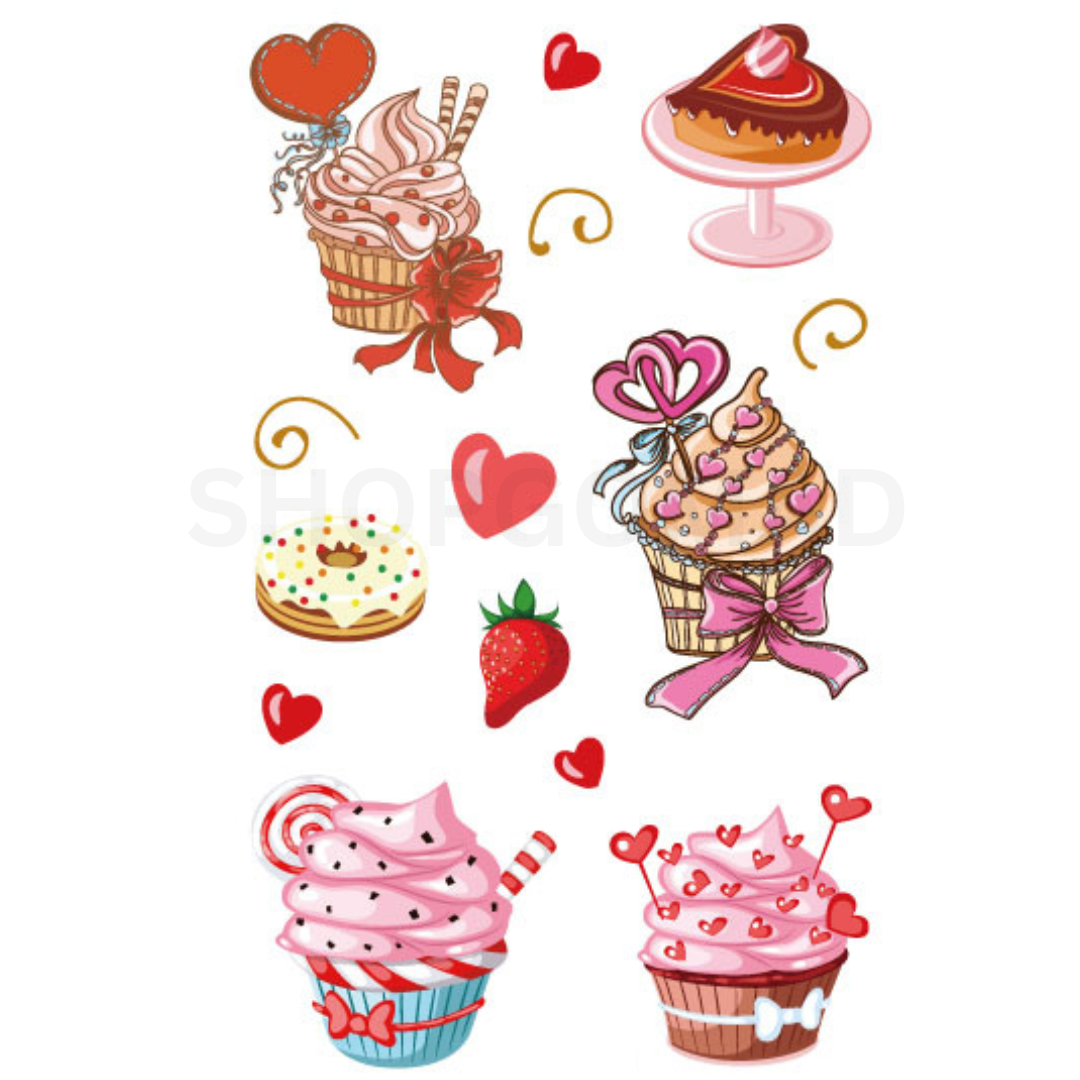 The Land Of Candies Temporary Tattoo By ShopGomad