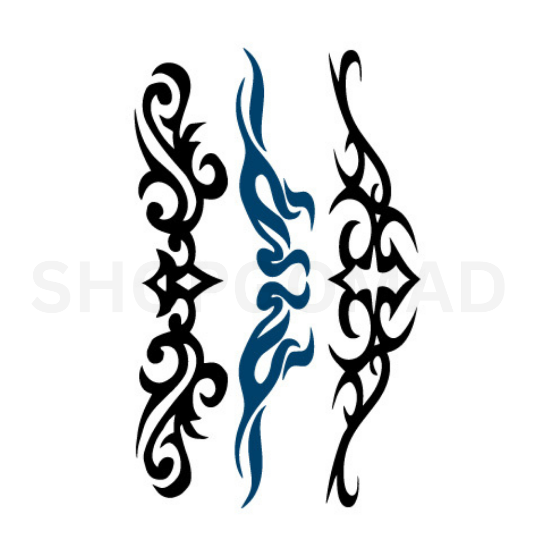 Tribal Ritual Temporary Tattoo By ShopGomad