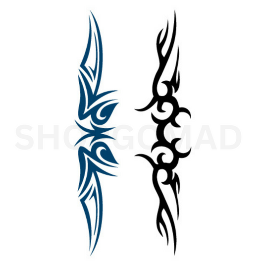 Tribal Two Temporary Tattoo By ShopGomad