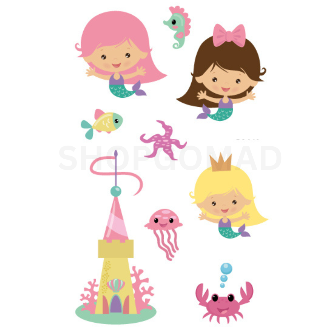 Water Land Temporary Tattoo By ShopGomad