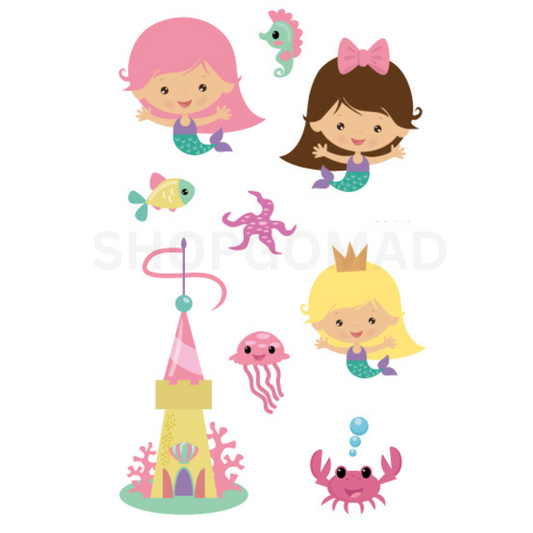 Water Land Temporary Tattoo By ShopGomad