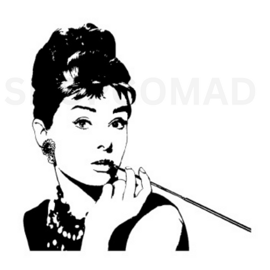 Audrey Hepburn Temporary Tattoo By ShopGomad