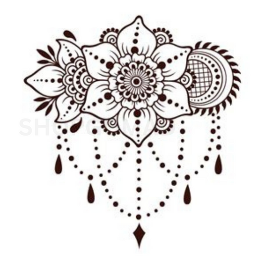 Floral Drop Temporary Tattoo By ShopGomad