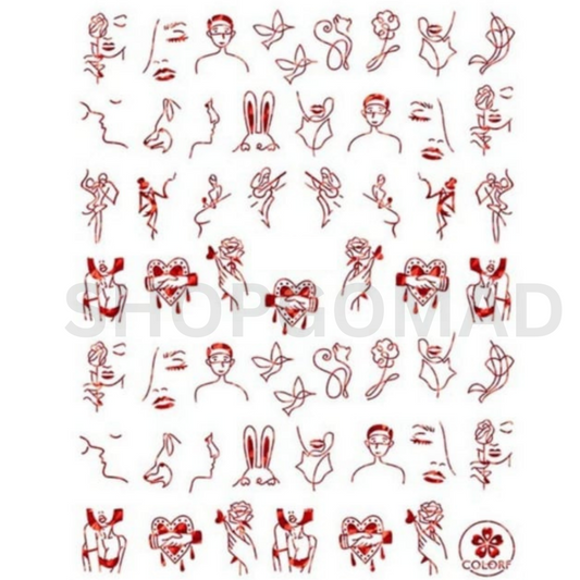 Metallic Nail Decal Sticker By ShopGomad