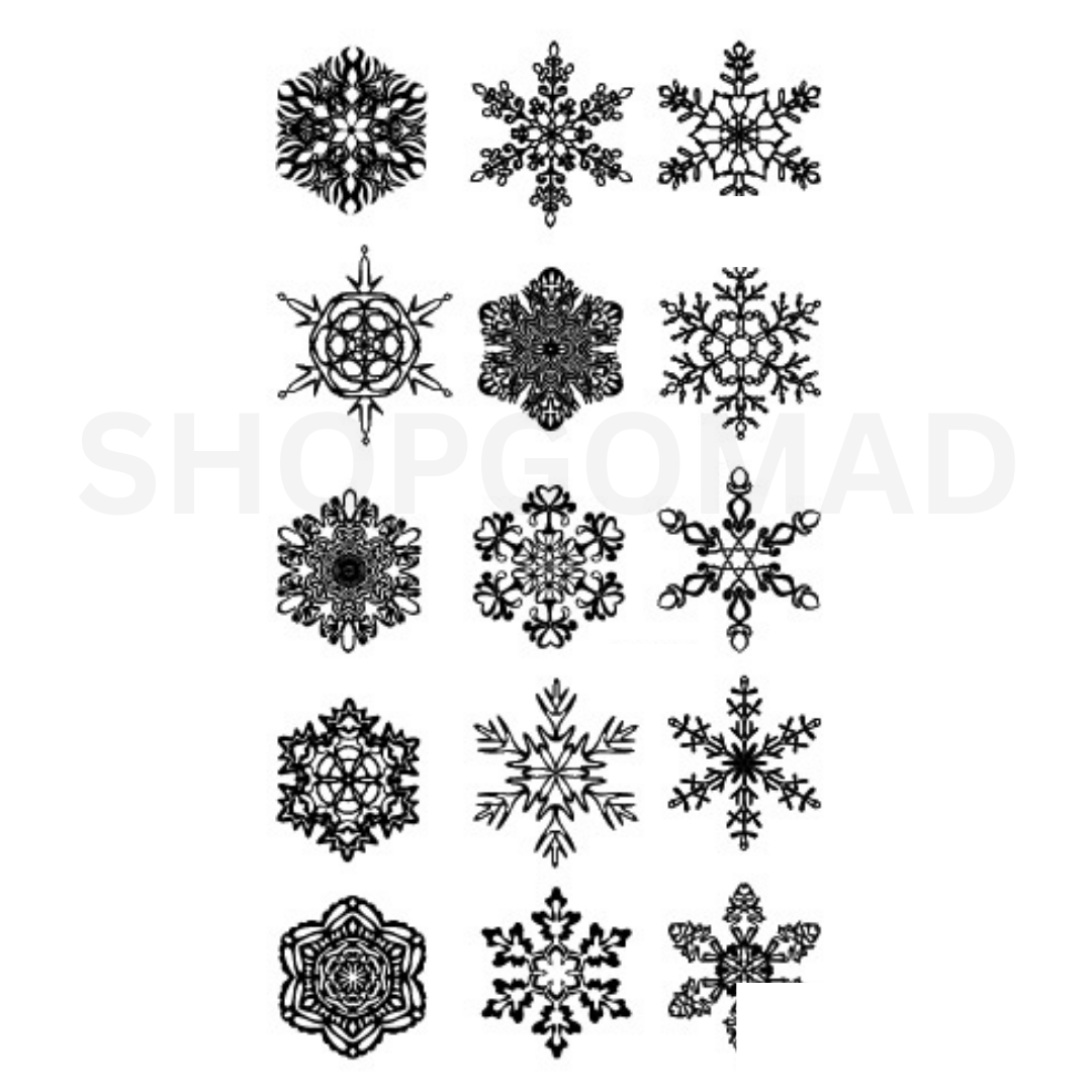 Snowflakes Temporary Tattoo By ShopGomad