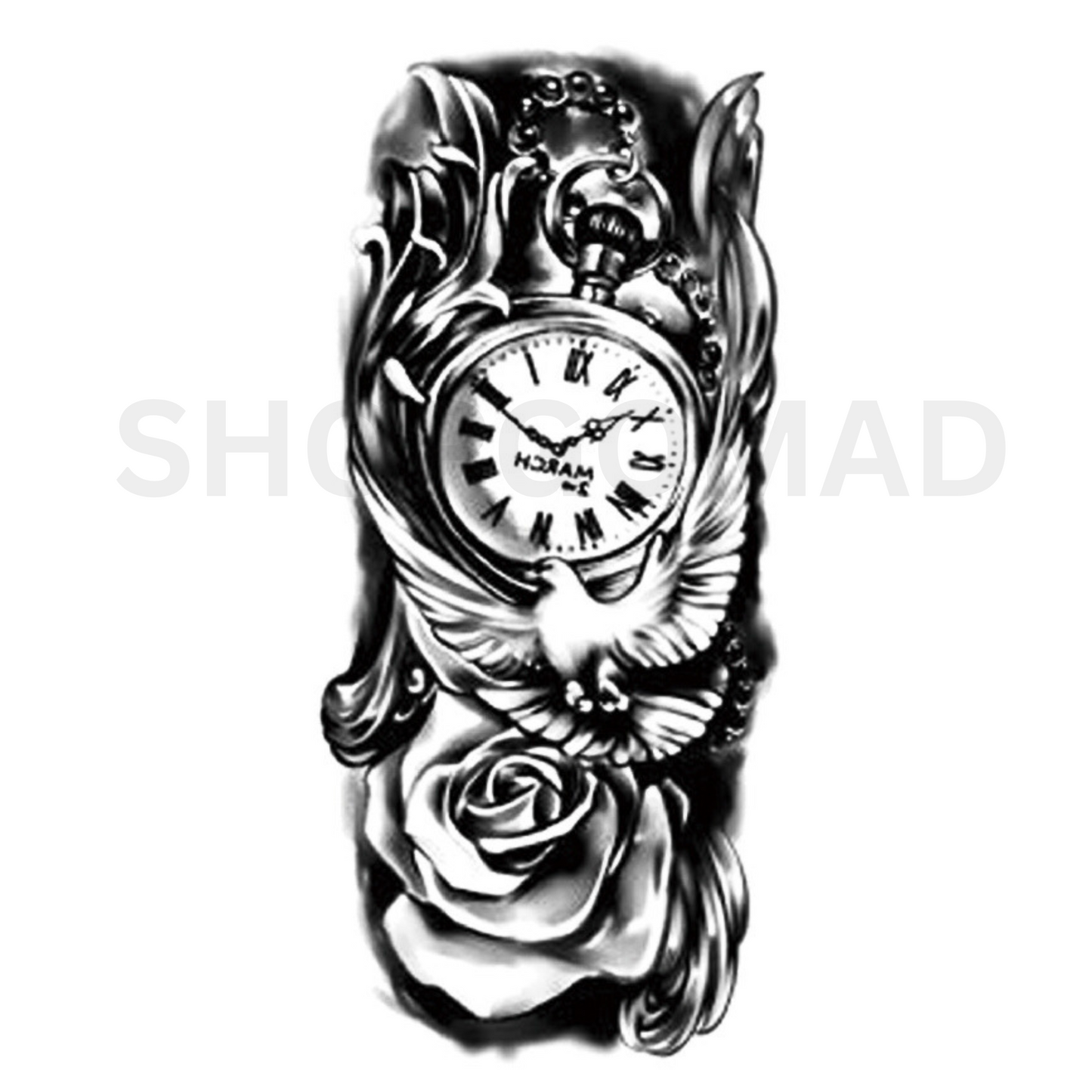 Time After Time Temporary Tattoo By ShopGomad