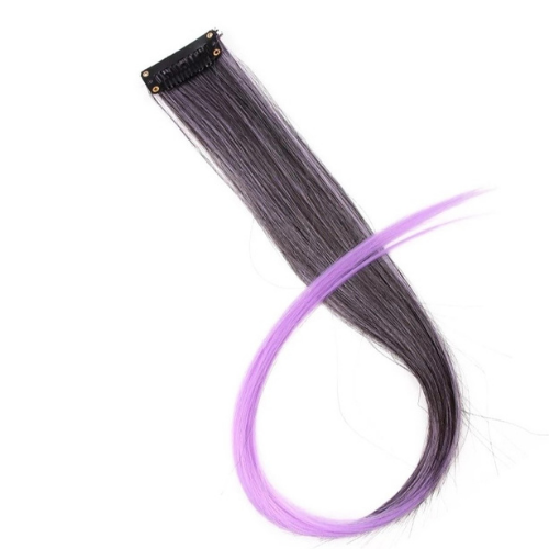 Purple One Clip Hair Extension By ShopGmad