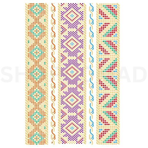 MULTICOLOUR Band Waterproof Metallic/Flash Temporary Tattoo By ShopGomad