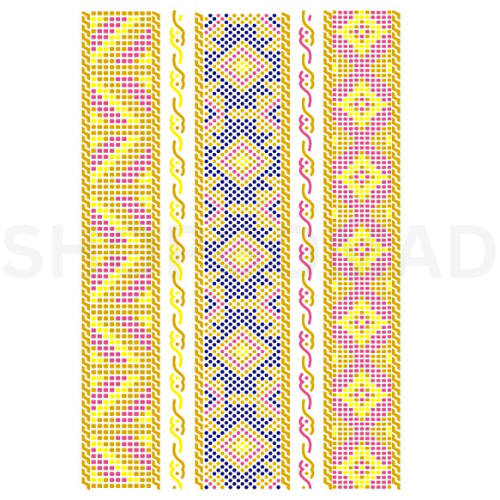 MULTICOLOUR Band Waterproof Metallic/Flash Temporary Tattoo By ShopGomad