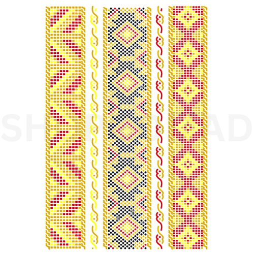 MULTICOLOUR Band Waterproof Metallic/Flash Temporary Tattoo By ShopGomad