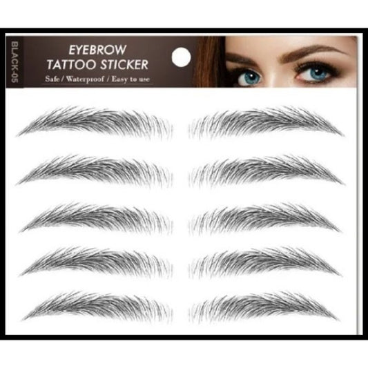 5 Eyebrow  D2 Temporary Tattoo By ShopGomad