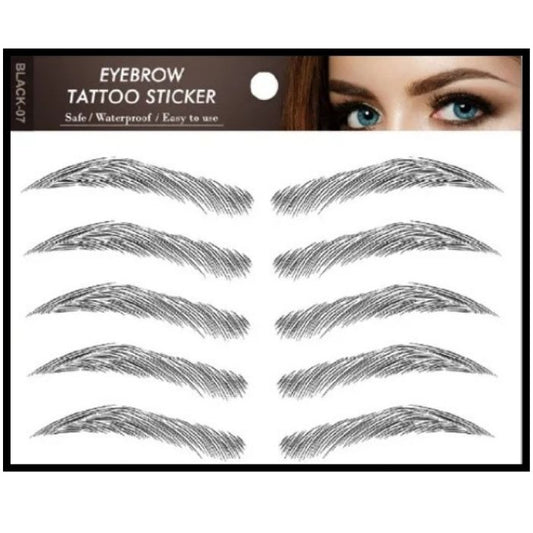 5 Eyebrow  D10 Temporary Tattoo By ShopGomad