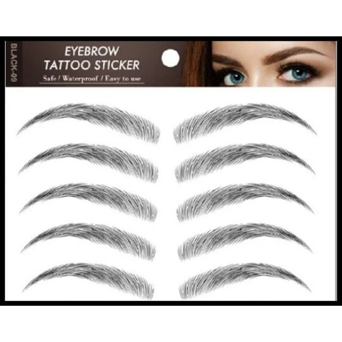 5 Eyebrow  D4 Temporary Tattoo By ShopGomad