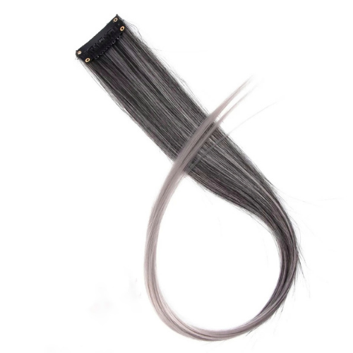 Ombre Gray One Clip Hair Extension By ShopGomad