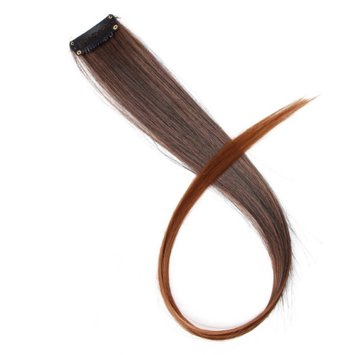 Ombre Brown One Clip Hair Extension By ShopGomad