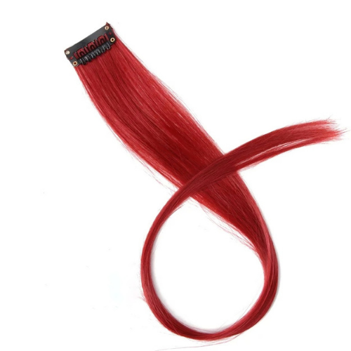 Red One Clip Hair Extension By ShopGomad